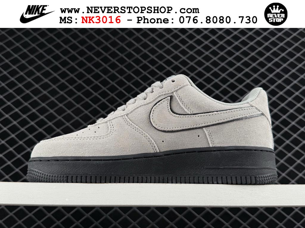 Giày Nike Air Force 1 AF1 Low Xám Đen giá tốt hàng chuẩn chất lượng cao loại đẹp replica 1:1 real tại NeverStopShop.com HCM