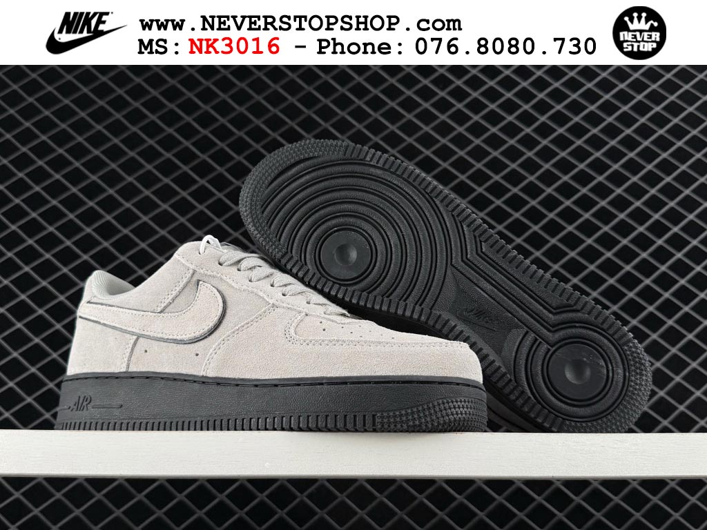 Giày Nike Air Force 1 AF1 Low Xám Đen giá tốt hàng chuẩn chất lượng cao loại đẹp replica 1:1 real tại NeverStopShop.com HCM