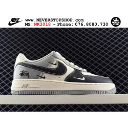 Nike Air Force 1 Low Stussy Black White Grey