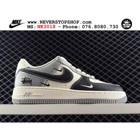 Nike Air Force 1 Low Stussy Black White Grey