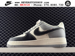 Giày Nike Air Force 1 AF1 Low Đen Trắng Xám giá tốt hàng chuẩn chất lượng cao loại đẹp replica 1:1 real tại NeverStopShop.com HCM