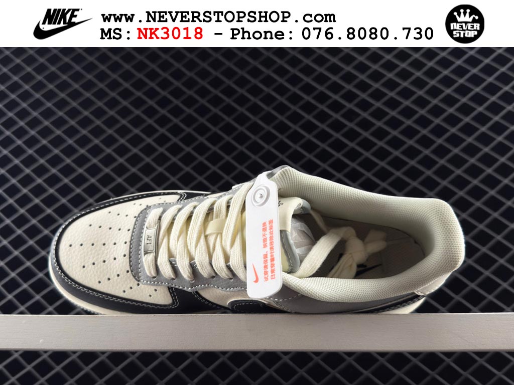 Giày Nike Air Force 1 AF1 Low Đen Trắng Xám giá tốt hàng chuẩn chất lượng cao loại đẹp replica 1:1 real tại NeverStopShop.com HCM
