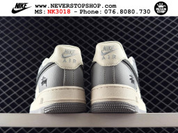 Giày Nike Air Force 1 AF1 Low Đen Trắng Xám giá tốt hàng chuẩn chất lượng cao loại đẹp replica 1:1 real tại NeverStopShop.com HCM