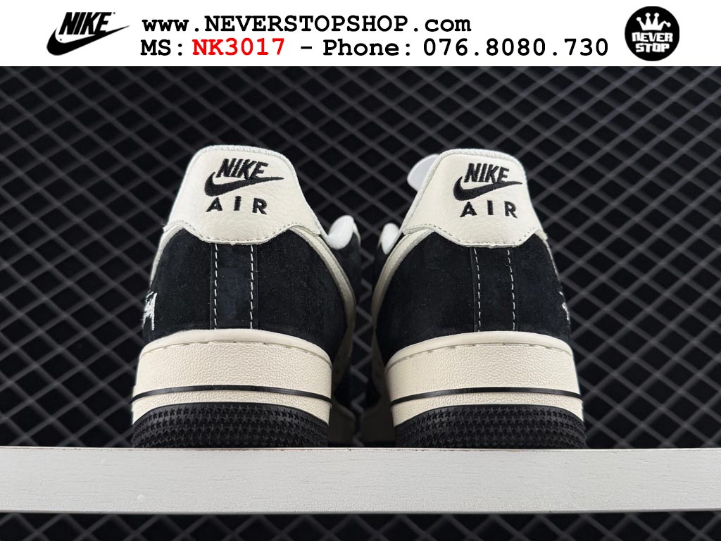 Giày Nike Air Force 1 AF1 Low Đen Trắng giá tốt hàng chuẩn chất lượng cao loại đẹp replica 1:1 real tại NeverStopShop.com HCM