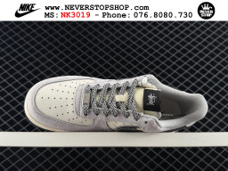 Giày Nike Air Force 1 AF1 Low Xám Đen Trắng giá tốt hàng chuẩn chất lượng cao loại đẹp replica 1:1 real tại NeverStopShop.com HCM