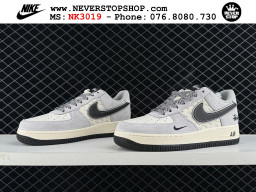 Giày Nike Air Force 1 AF1 Low Xám Đen Trắng giá tốt hàng chuẩn chất lượng cao loại đẹp replica 1:1 real tại NeverStopShop.com HCM