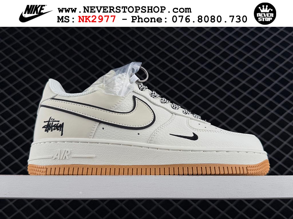 Giày Nike Air Force 1 AF1 Low Trắng Đen giá tốt hàng chuẩn chất lượng cao loại đẹp replica 1:1 real tại NeverStopShop.com HCM