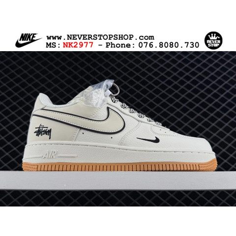 Nike Air Force 1 Low Stussy White Black Gum