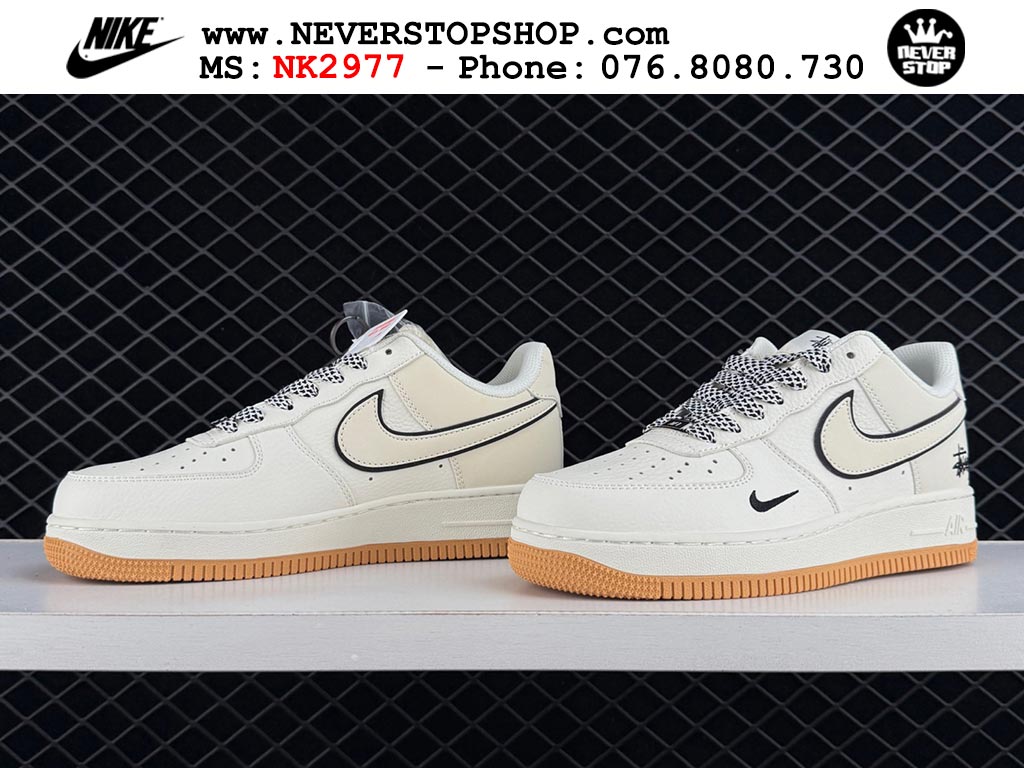 Giày Nike Air Force 1 AF1 Low Trắng Đen giá tốt hàng chuẩn chất lượng cao loại đẹp replica 1:1 real tại NeverStopShop.com HCM