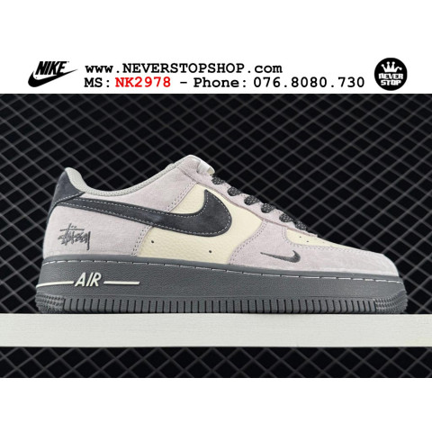 Nike Air Force 1 Low Stussy White Grey