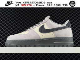 Giày Nike Air Force 1 AF1 Low Trắng Xám giá tốt hàng chuẩn chất lượng cao loại đẹp replica 1:1 real tại NeverStopShop.com HCM