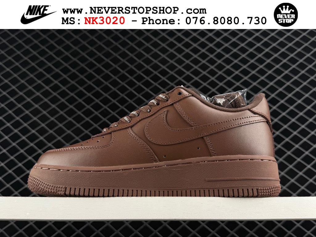 Giày Nike Air Force 1 AF1 Low Nâu giá tốt hàng chuẩn chất lượng cao loại đẹp replica 1:1 real tại NeverStopShop.com HCM