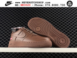 Giày Nike Air Force 1 AF1 Low Nâu giá tốt hàng chuẩn chất lượng cao loại đẹp replica 1:1 real tại NeverStopShop.com HCM