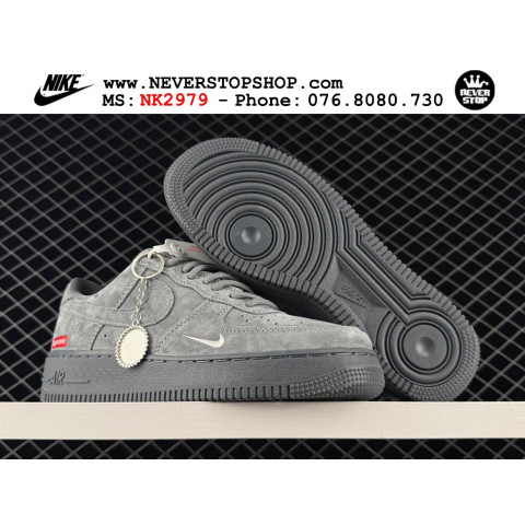 Nike Air Force 1 Low Supreme Grey Suede