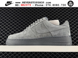 Giày Nike Air Force 1 AF1 Low Xám Đỏ giá tốt hàng chuẩn chất lượng cao loại đẹp replica 1:1 real tại NeverStopShop.com HCM