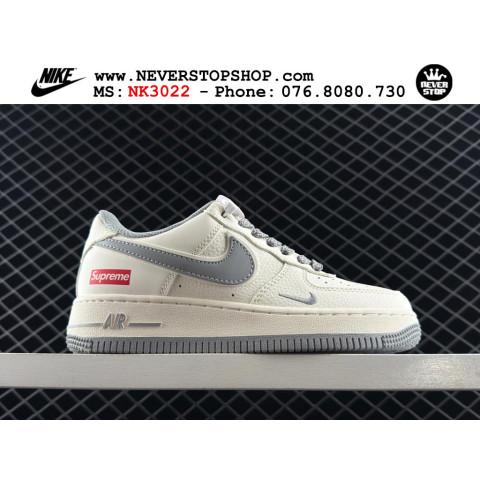 Nike Air Force 1 Low Supreme White Grey