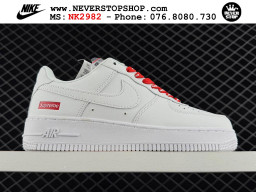 Giày Nike Air Force 1 AF1 Low Trắng Đỏ giá tốt hàng chuẩn chất lượng cao loại đẹp replica 1:1 real tại NeverStopShop.com HCM