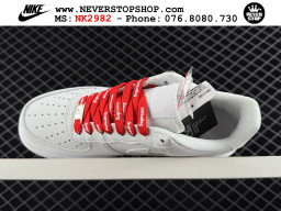 Giày Nike Air Force 1 AF1 Low Trắng Đỏ giá tốt hàng chuẩn chất lượng cao loại đẹp replica 1:1 real tại NeverStopShop.com HCM