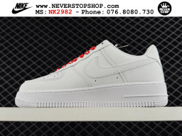 Giày Nike Air Force 1 AF1 Low Trắng Đỏ giá tốt hàng chuẩn chất lượng cao loại đẹp replica 1:1 real tại NeverStopShop.com HCM