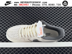 Giày Nike Air Force 1 AF1 Low Trắng Xám giá tốt hàng chuẩn chất lượng cao loại đẹp replica 1:1 real tại NeverStopShop.com HCM