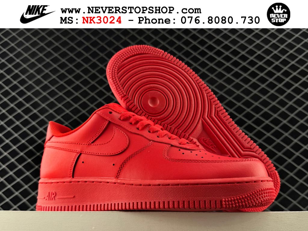 Giày Nike Air Force 1 AF1 Low Đỏ giá tốt hàng chuẩn chất lượng cao loại đẹp replica 1:1 real tại NeverStopShop.com HCM