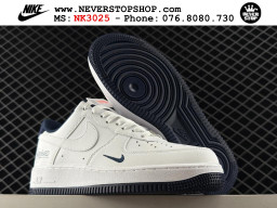 Giày Nike Air Force 1 AF1 Low Trắng Xanh Dương giá tốt hàng chuẩn chất lượng cao loại đẹp replica 1:1 real tại NeverStopShop.com HCM