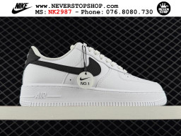 Giày Nike Air Force 1 AF1 Low Trắng Đen giá tốt hàng chuẩn chất lượng cao loại đẹp replica 1:1 real tại NeverStopShop.com HCM