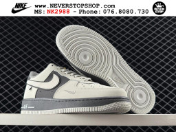Giày Nike Air Force 1 AF1 Low Trắng Xám giá tốt hàng chuẩn chất lượng cao loại đẹp replica 1:1 real tại NeverStopShop.com HCM