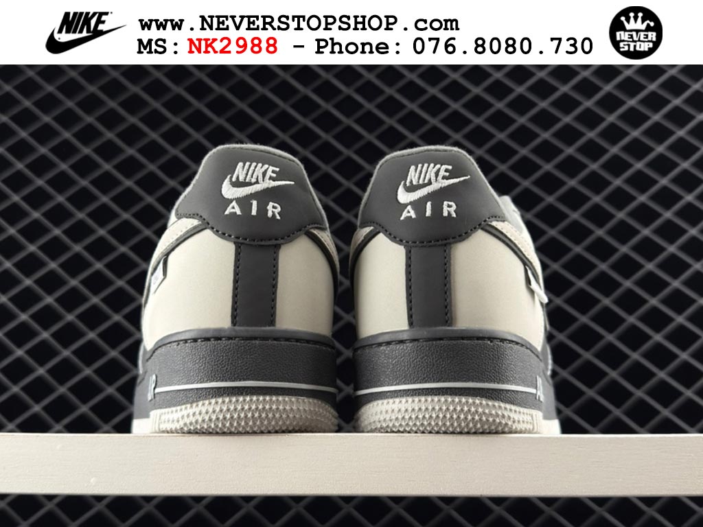 Giày Nike Air Force 1 AF1 Low Trắng Xám giá tốt hàng chuẩn chất lượng cao loại đẹp replica 1:1 real tại NeverStopShop.com HCM