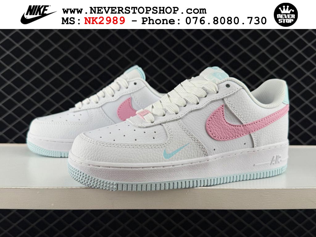 Giày Nike Air Force 1 AF1 Low Trắng Hồng giá tốt hàng chuẩn chất lượng cao loại đẹp replica 1:1 real tại NeverStopShop.com HCM