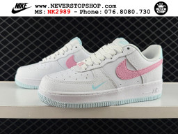 Giày Nike Air Force 1 AF1 Low Trắng Hồng giá tốt hàng chuẩn chất lượng cao loại đẹp replica 1:1 real tại NeverStopShop.com HCM