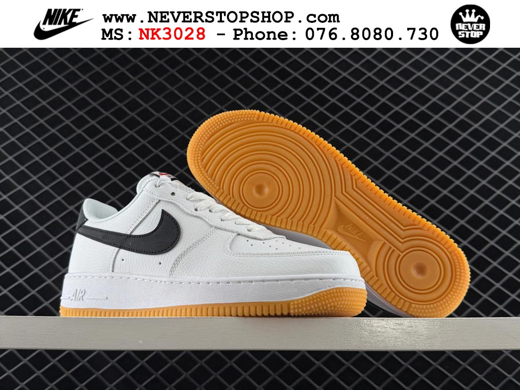 Giày Nike Air Force 1 AF1 Low Trắng Đen Vàng giá tốt hàng chuẩn chất lượng cao loại đẹp replica 1:1 real tại NeverStopShop.com HCM