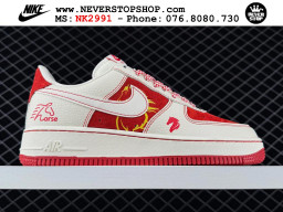 Giày Nike Air Force 1 AF1 Low Trắng Đỏ giá tốt hàng chuẩn chất lượng cao loại đẹp replica 1:1 real tại NeverStopShop.com HCM