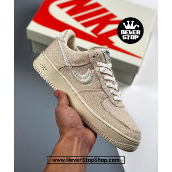Nike Air Force 1 Stussy Fossil Cream