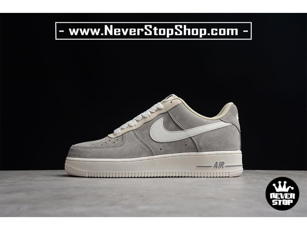 Giày Nike Air Force 1 AF1 Low Xám Trắng giá tốt hàng chuẩn chất lượng cao loại đẹp replica 1:1 real tại NeverStopShop.com HCM