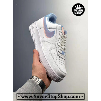 Nike Air Force 1 Low Double Swoosh Blue Pink