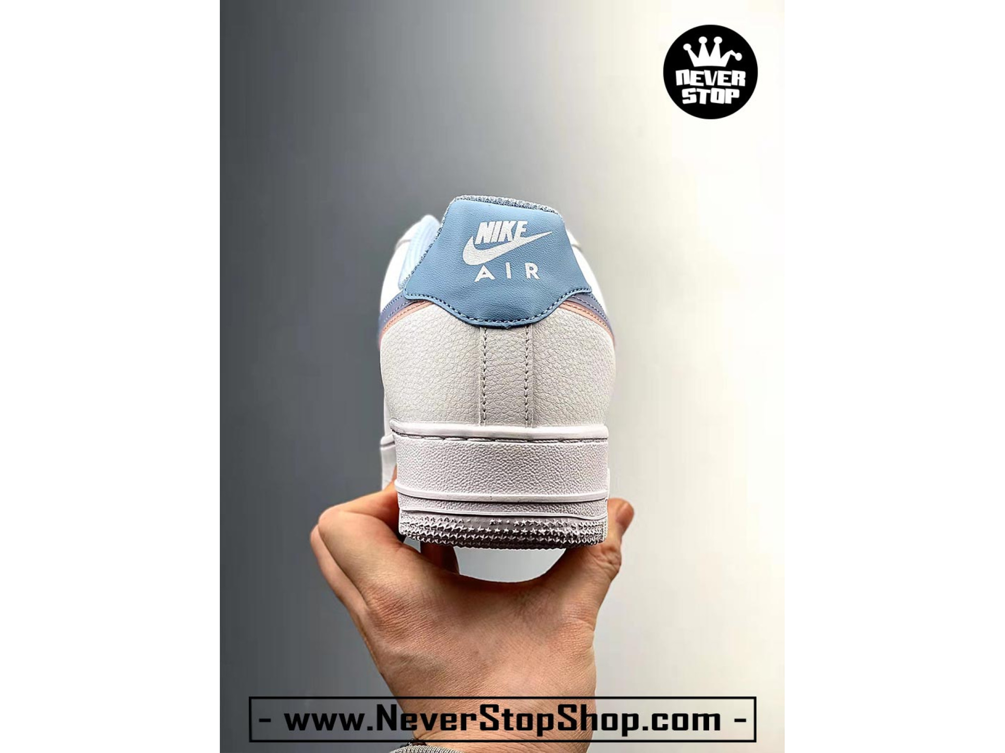 nike air force double swoosh blue pink