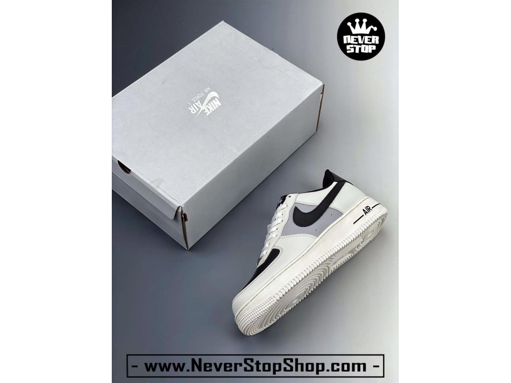Giày Nike Air Force 1 AF1 Low Trắng Xám giá tốt hàng chuẩn chất lượng cao loại đẹp replica 1:1 real tại NeverStopShop.com HCM