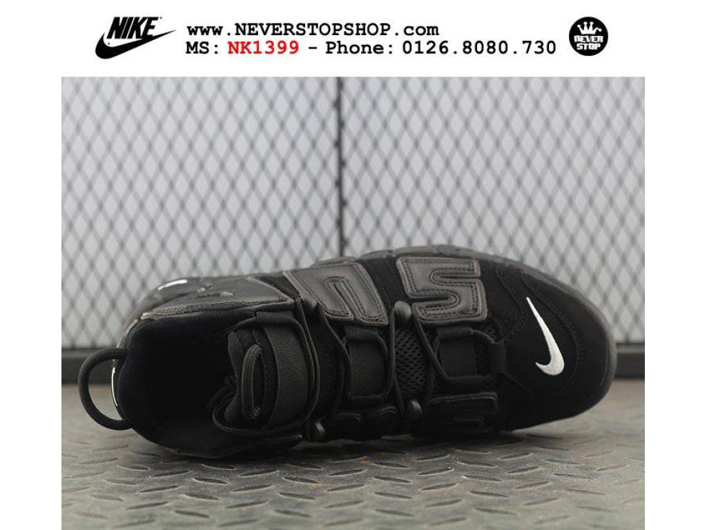 Giày Nike Air More Uptempo Supreme Black nam nữ hàng chuẩn sfake replica 1:1 real chính hãng giá rẻ tốt nhất tại NeverStopShop.com HCM