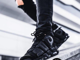 Giày Nike Air More Uptempo Supreme Black nam nữ hàng chuẩn sfake replica 1:1 real chính hãng giá rẻ tốt nhất tại NeverStopShop.com HCM