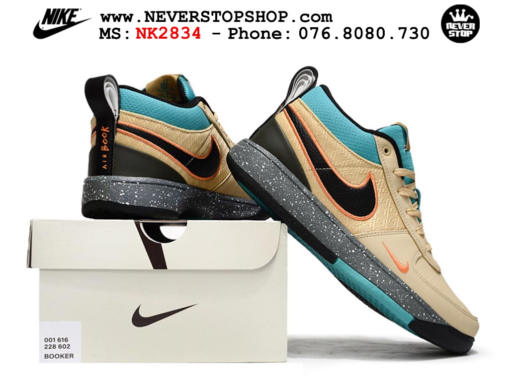 Giày bóng rổ cổ thấp Nike Book 1 Be Xanh Ngọc nam nữ chuyên outdoor replica 1:1 like auth real chính hãng giá rẻ tốt nhất tại NeverStopShop.com HCM
