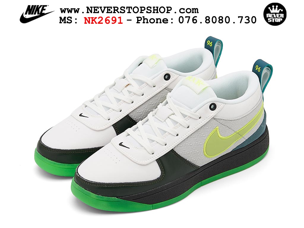 Giày bóng rổ cổ thấp Nike Book 1 Trắng Xanh Lá nam nữ chuyên outdoor replica 1:1 like auth real chính hãng giá rẻ tốt nhất tại NeverStopShop.com HCM