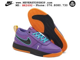 Giày bóng rổ cổ thấp Nike Book 1 Tím Cam nam nữ chuyên outdoor replica 1:1 like auth real chính hãng giá rẻ tốt nhất tại NeverStopShop.com HCM