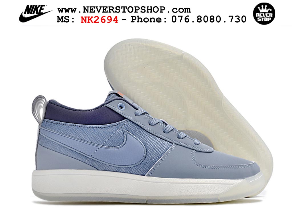 Giày bóng rổ cổ thấp Nike Book 1 Tím Trắng nam nữ chuyên outdoor replica 1:1 like auth real chính hãng giá rẻ tốt nhất tại NeverStopShop.com HCM