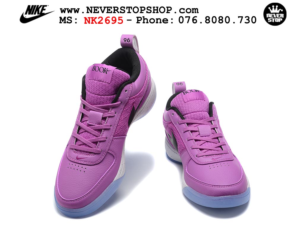 Giày bóng rổ cổ thấp Nike Book 1 Tím Đen nam nữ chuyên outdoor replica 1:1 like auth real chính hãng giá rẻ tốt nhất tại NeverStopShop.com HCM