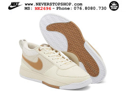 Giày bóng rổ cổ thấp Nike Book 1 Trắng Nâu nam nữ chuyên outdoor replica 1:1 like auth real chính hãng giá rẻ tốt nhất tại NeverStopShop.com HCM