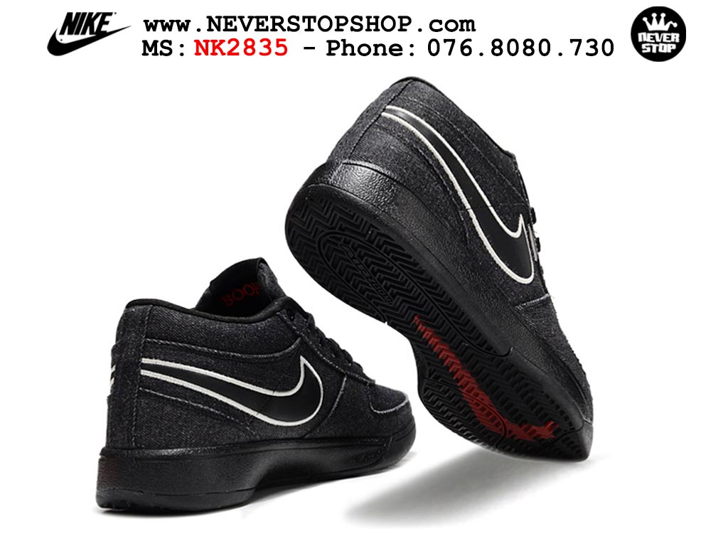 Giày bóng rổ cổ thấp Nike Book 1 Đen Trắng nam nữ chuyên outdoor replica 1:1 like auth real chính hãng giá rẻ tốt nhất tại NeverStopShop.com HCM