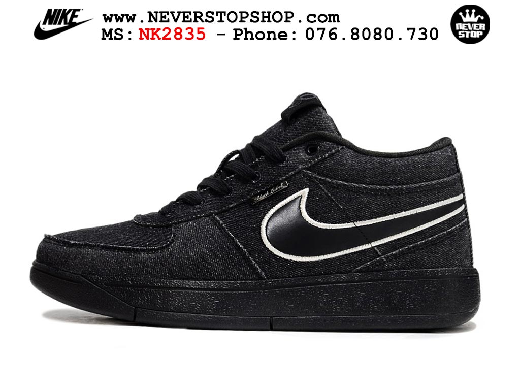 Giày bóng rổ cổ thấp Nike Book 1 Đen Trắng nam nữ chuyên outdoor replica 1:1 like auth real chính hãng giá rẻ tốt nhất tại NeverStopShop.com HCM