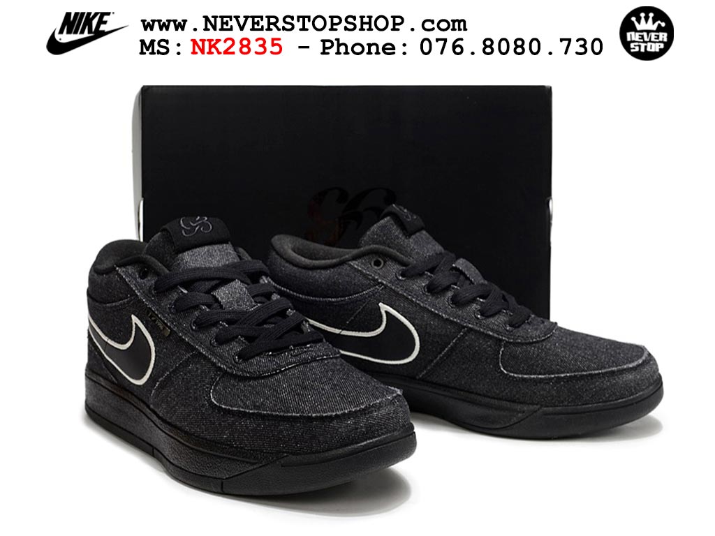 Giày bóng rổ cổ thấp Nike Book 1 Đen Trắng nam nữ chuyên outdoor replica 1:1 like auth real chính hãng giá rẻ tốt nhất tại NeverStopShop.com HCM