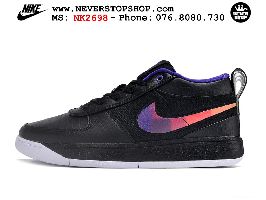 Giày bóng rổ cổ thấp Nike Book 1 Đen Tím nam nữ chuyên outdoor replica 1:1 like auth real chính hãng giá rẻ tốt nhất tại NeverStopShop.com HCM